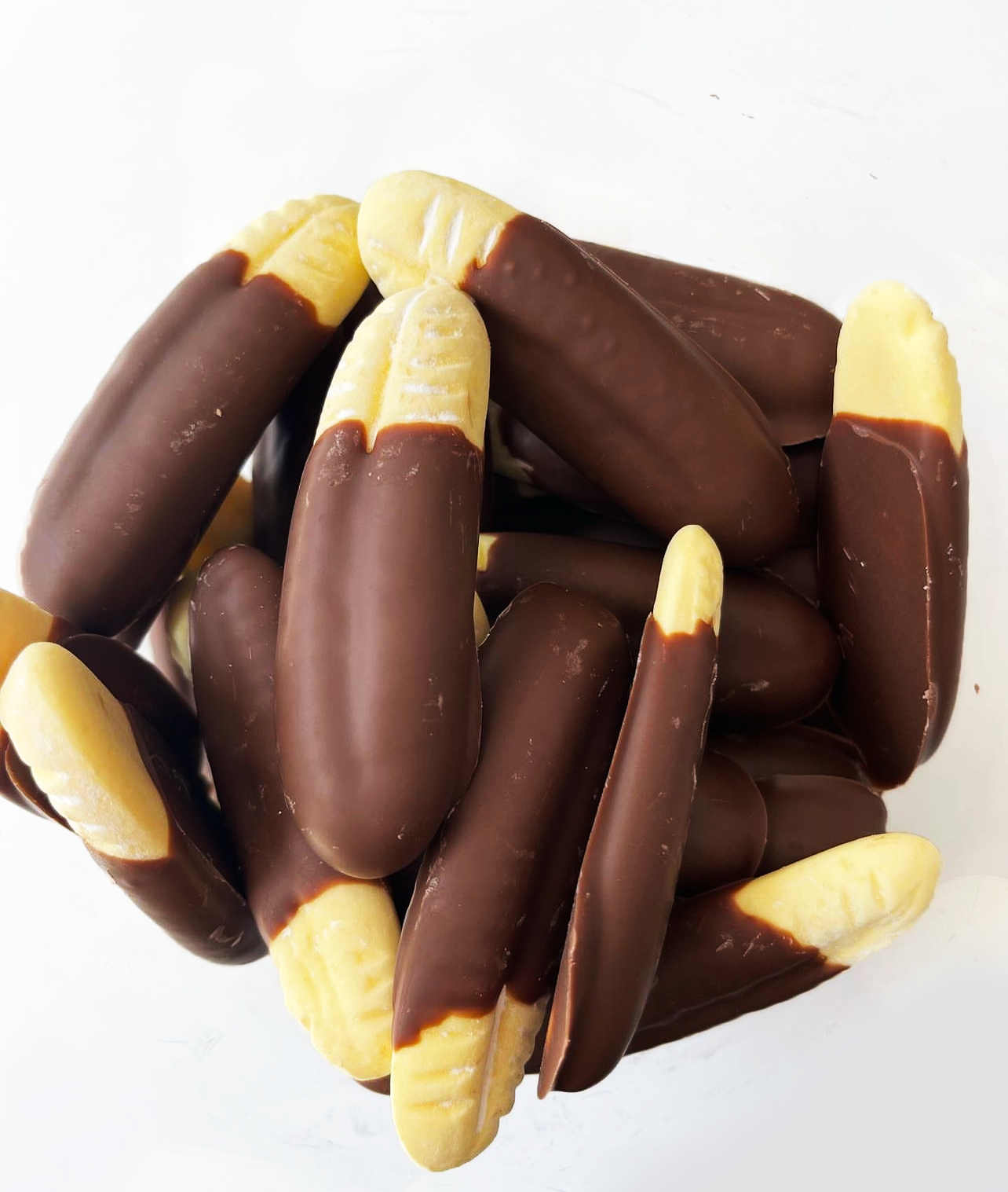 Chocolate Dipped Foam Bananas