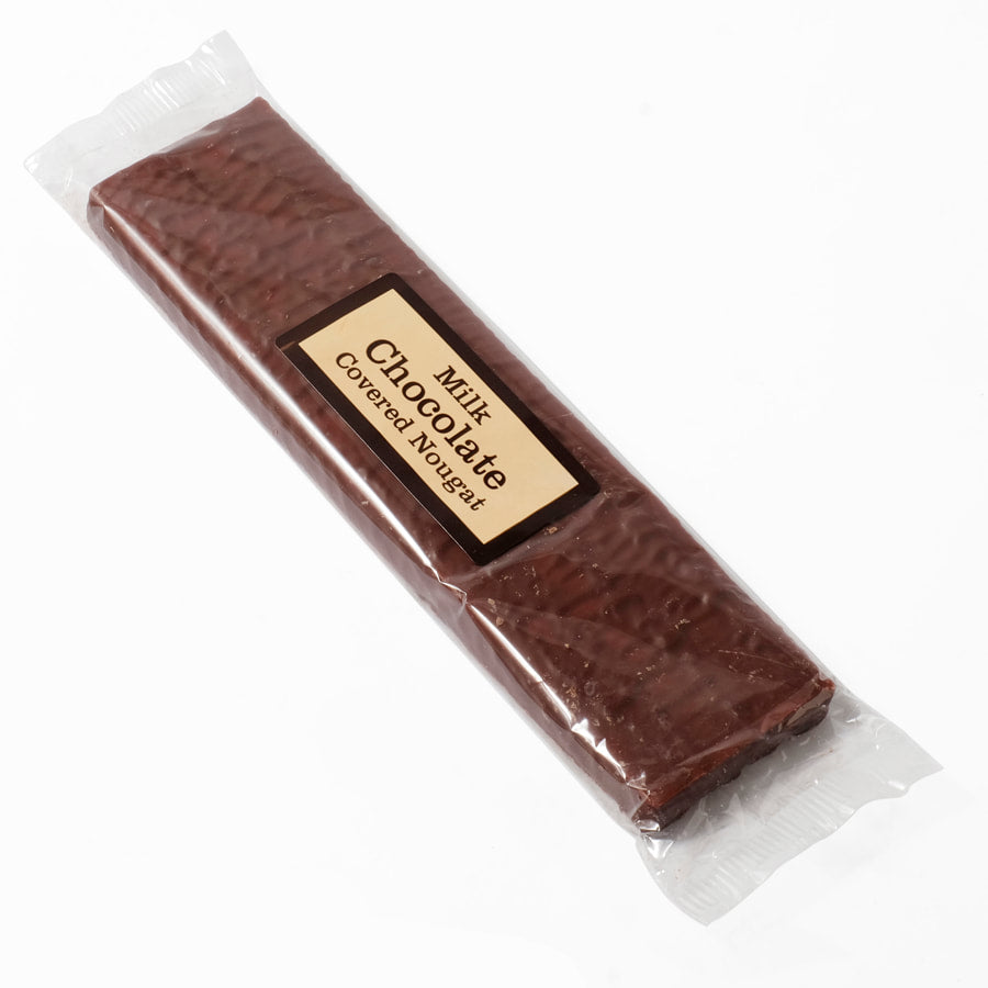 Milk chocolate covered nougat