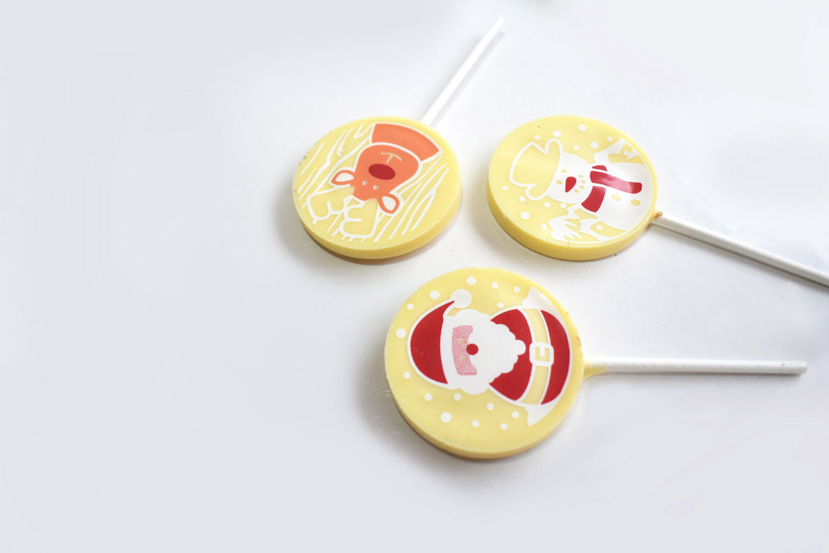 White Chocolate Christmas Lollies