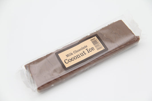 Milk chocolate coconut ice