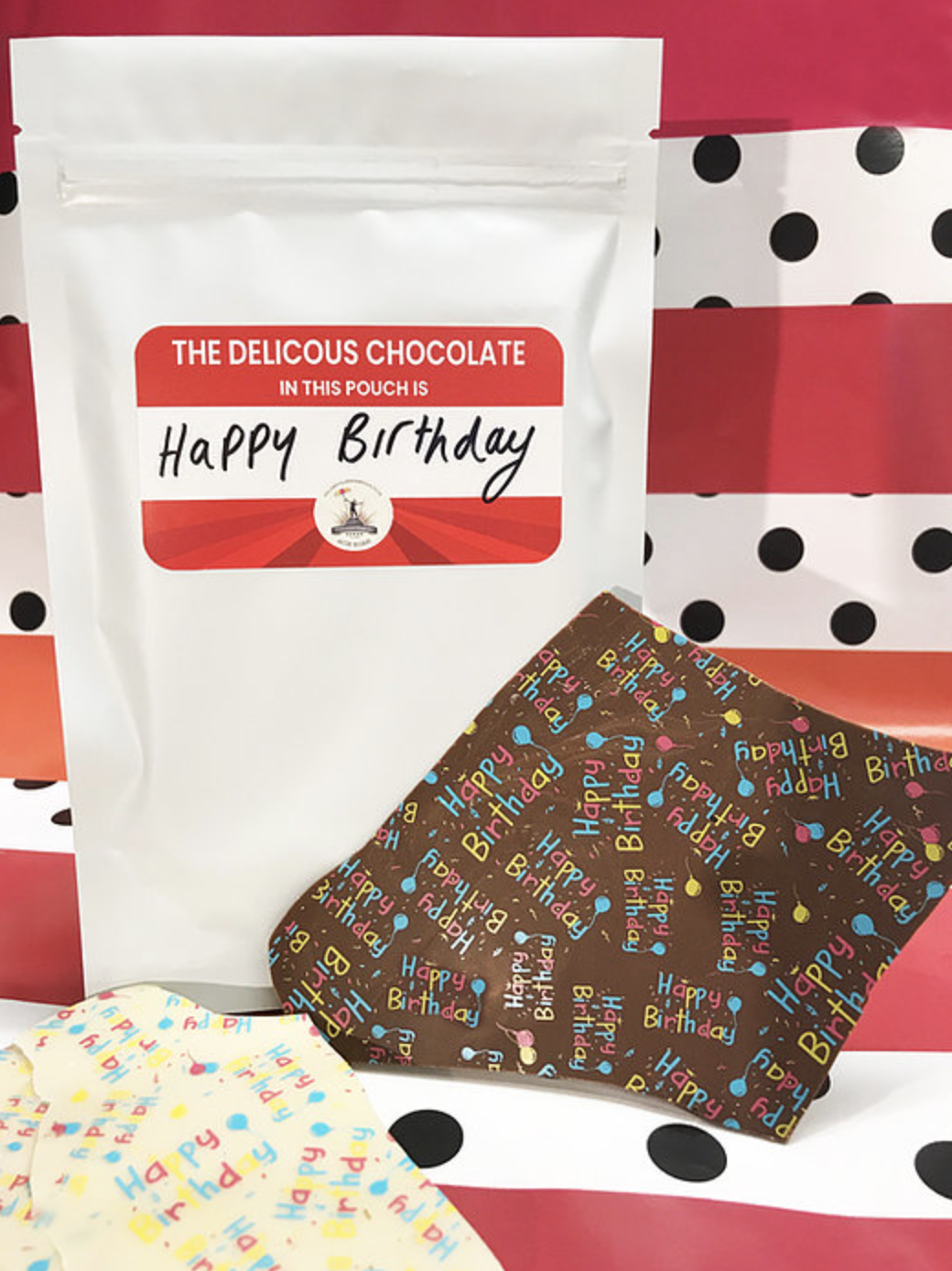 Chocolate Happy Birthday Pouch