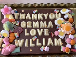 Giant Personalised Chocolate Bar